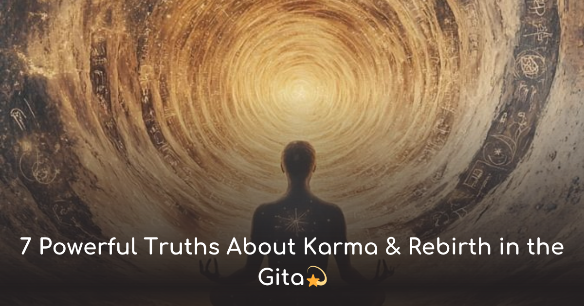 7 powerful truths about karma & rebirth in the gita